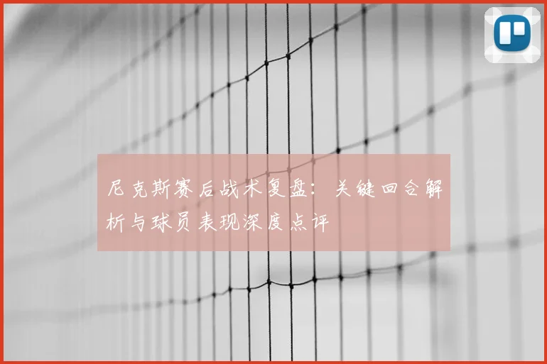 尼克斯赛后战术复盘:关键回合解析与球员表现深度点评